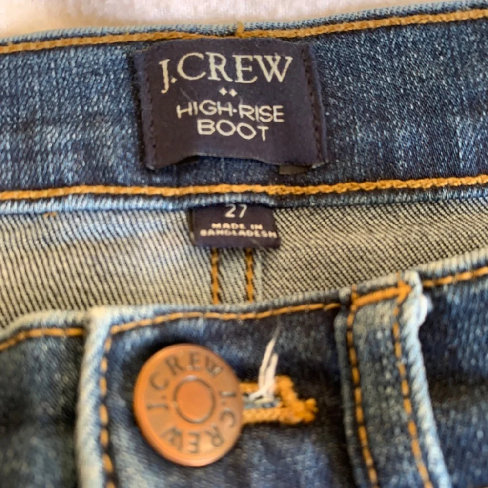 J. Crew High Rise Boot Cut Denim Jeans Size 27